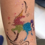 Rainy special glitter unicorn painting