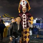 Gala stilts with Micheal Wong