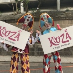 Gala Stilts performers at HK stadium promotion at HK Stadium rugby 7s