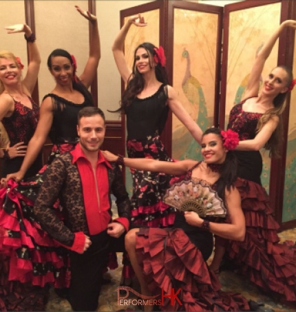 event with Flamenco dancers shangri la hong kong
