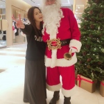 Gillian Hong Kong celeb with Santa Sean