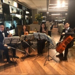 String players at an event