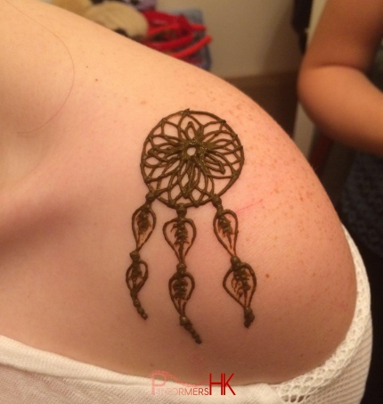 henna tattoo for modern event in HK