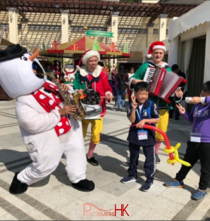 walk around band at event in repulse bay hk