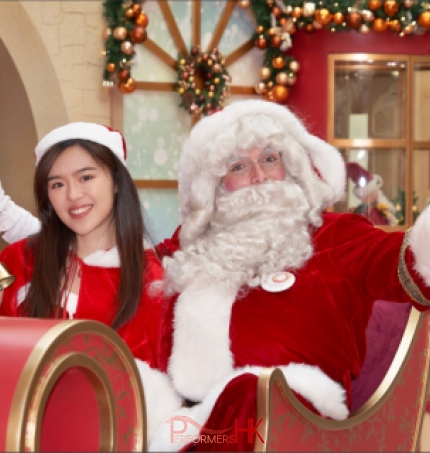 high quality costume santa with santa girl