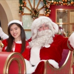 Santa Jay with Santa girl in sleigh