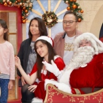 Santa with a family