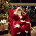 santa sitting down ready for story telling
