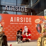 Big Phil Santa @ Airside Mall Kai Tak with father and a child